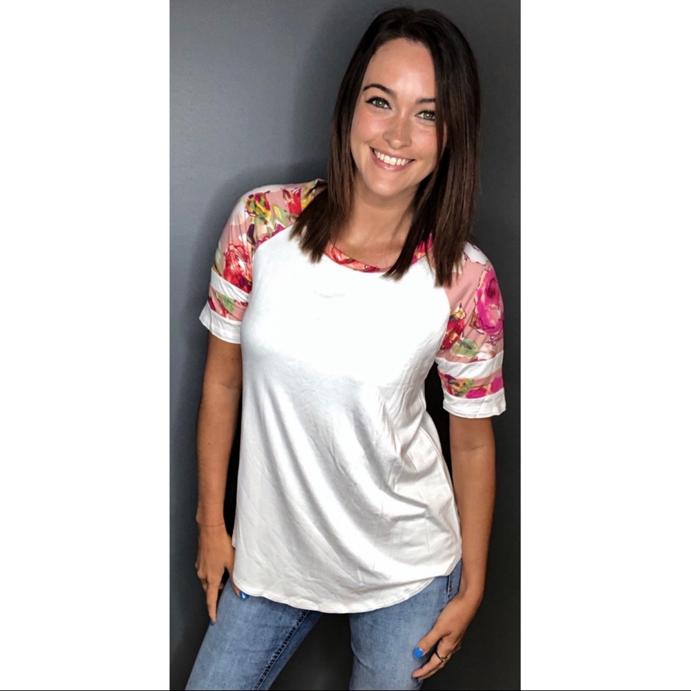 Floral Raglan Top